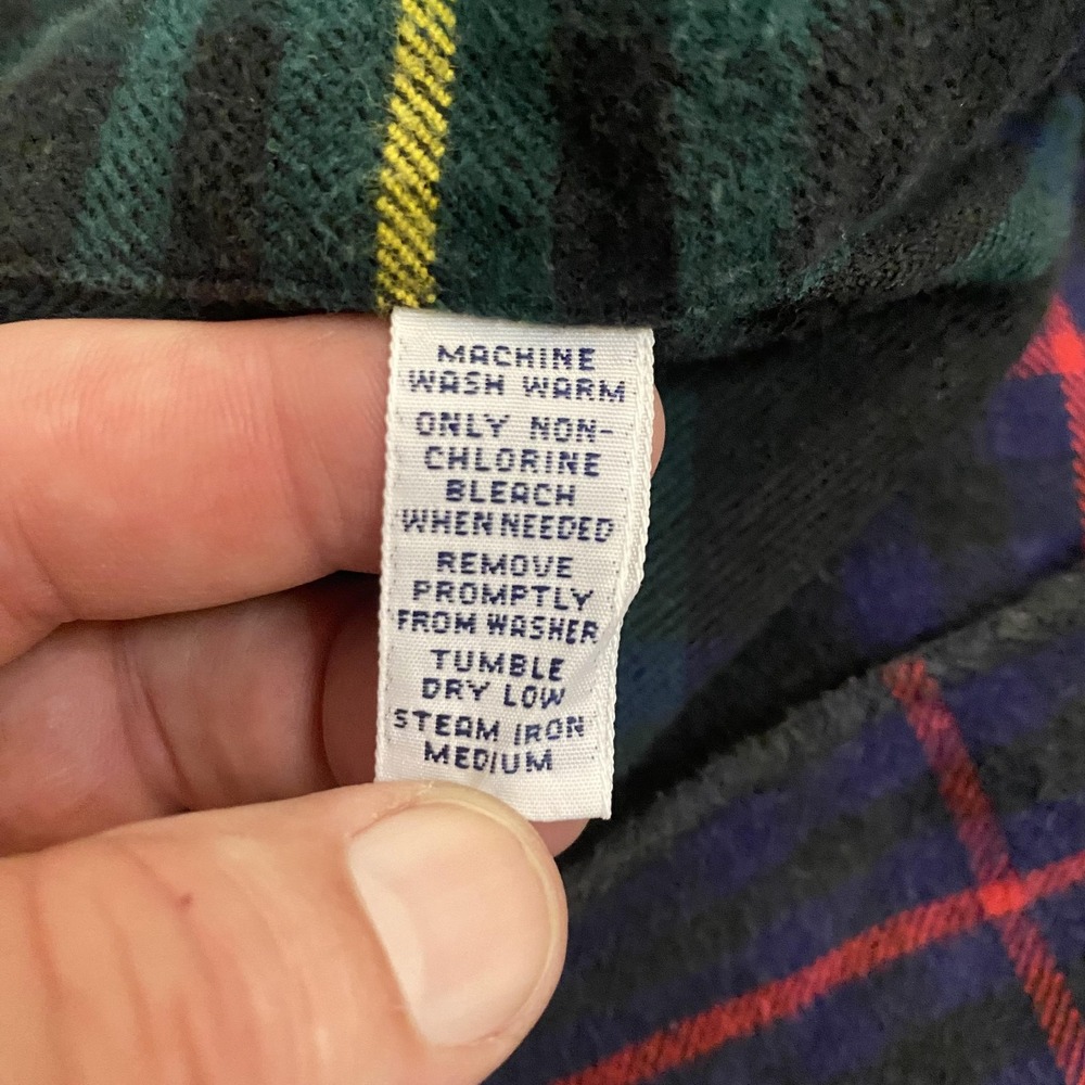 Ralph Lauren Shirt Mens 2XL Black Plaid Blake Button Down Cotton Pony Logo - Picture 8 of 10
